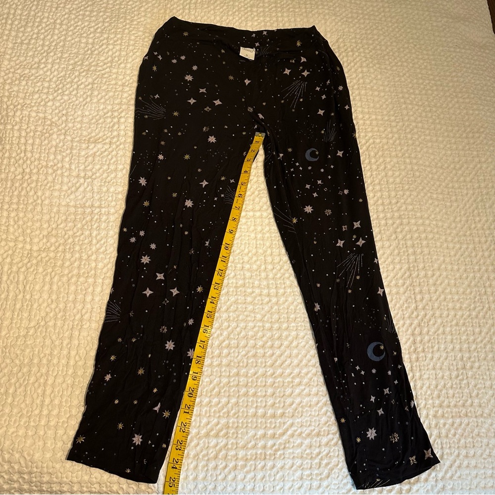 Soma Black Star & Moon Print Pajama Pants